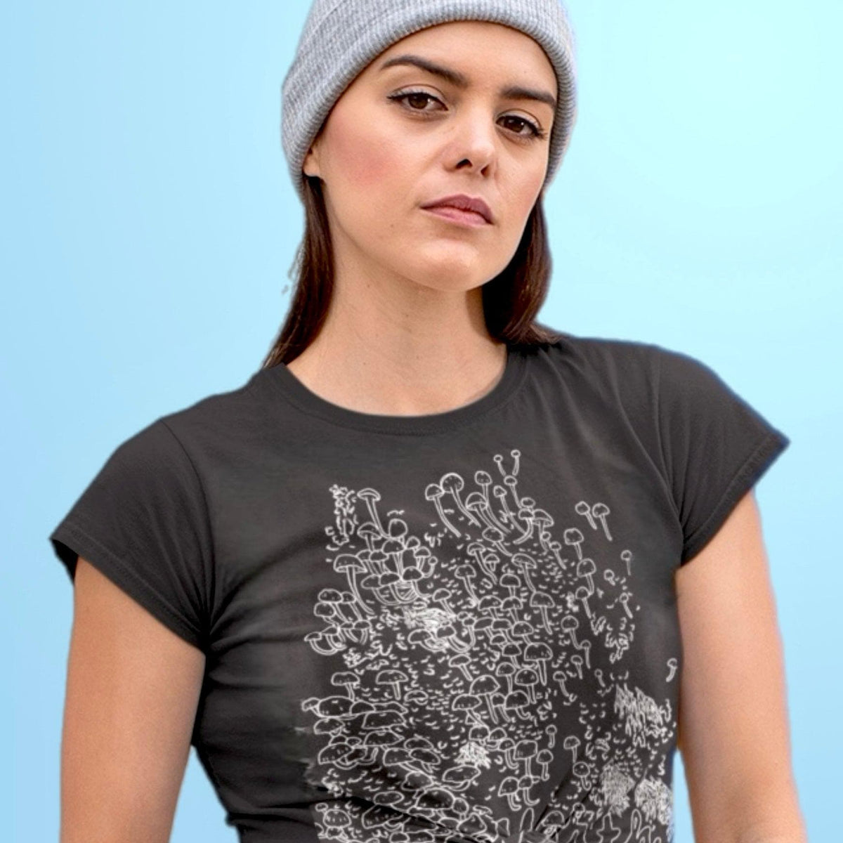 Bioluminescent Fungi North Spore T-Shirt