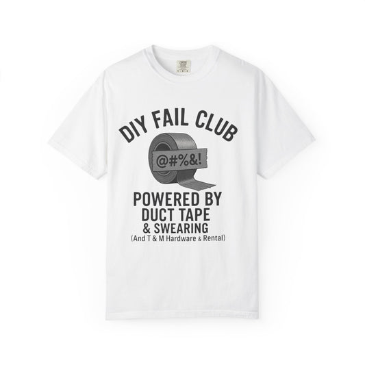 DIY Fail Club Unisex T-Shirt, Humorous Gift, Casual Wear, DIY Enthusiast Tee, Workshop Apparel, Perfect for Birthdays