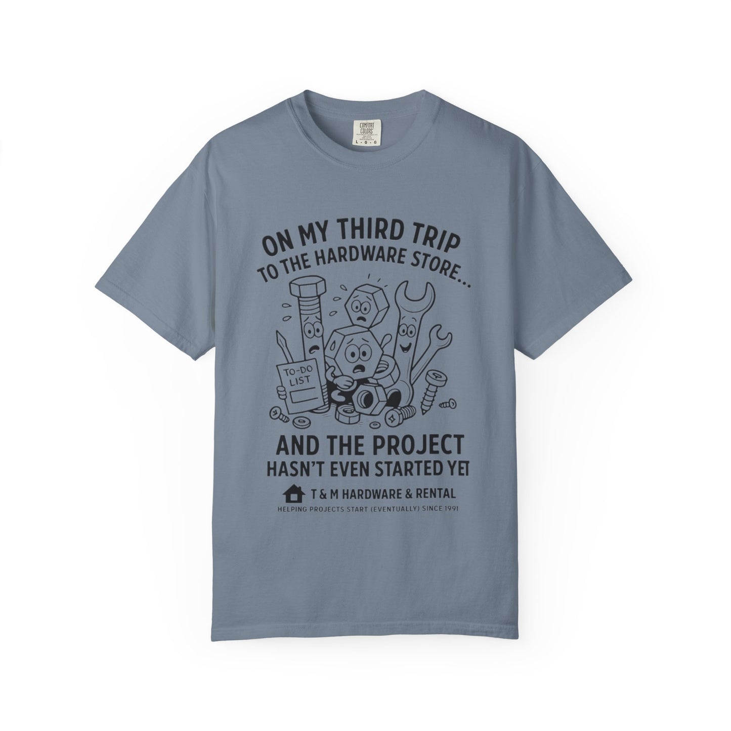 DIY Project Humor T-Shirt - Perfect Gift for Handyman, Home Improvement Lovers, Funny Gift, Casual Wear, Summer Style
