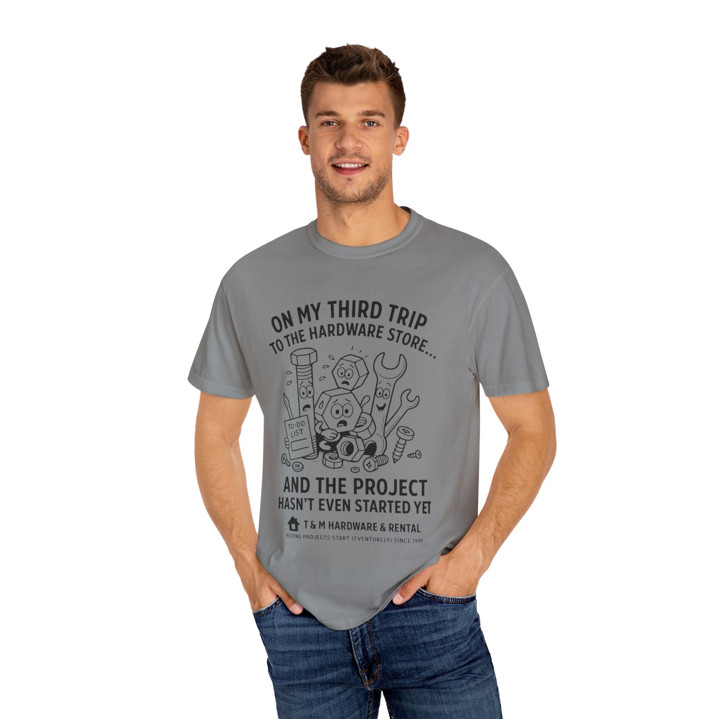 DIY Project Humor T-Shirt - Perfect Gift for Handyman, Home Improvement Lovers, Funny Gift, Casual Wear, Summer Style
