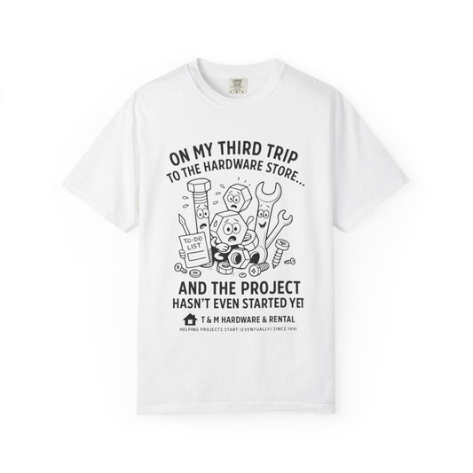 DIY Project Humor T-Shirt - Perfect Gift for Handyman, Home Improvement Lovers, Funny Gift, Casual Wear, Summer Style