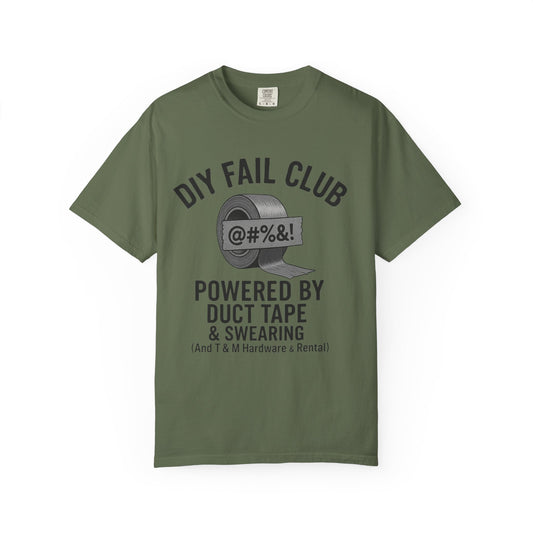 DIY Fail Club Unisex T-Shirt, Humorous Gift, Casual Wear, DIY Enthusiast Tee, Workshop Apparel, Perfect for Birthdays