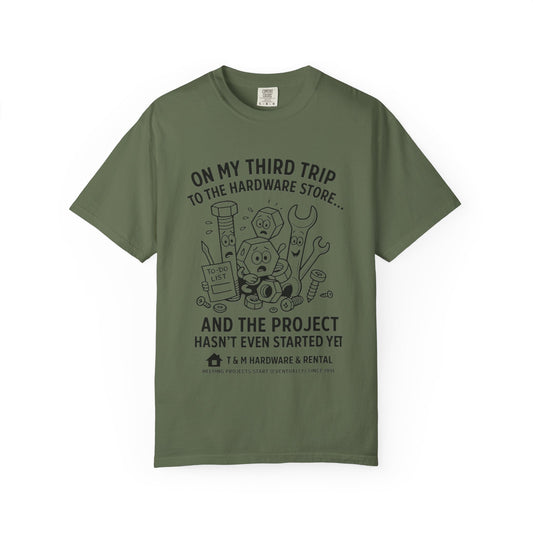 DIY Project Humor T-Shirt - Perfect Gift for Handyman, Home Improvement Lovers, Funny Gift, Casual Wear, Summer Style