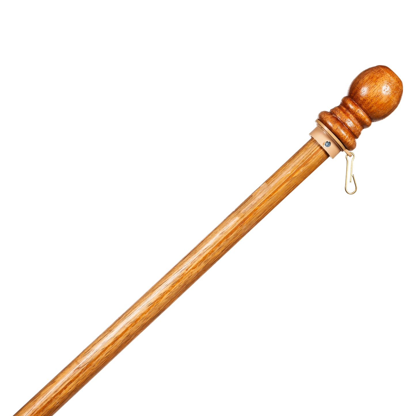 Wood House Flag Pole with Ring