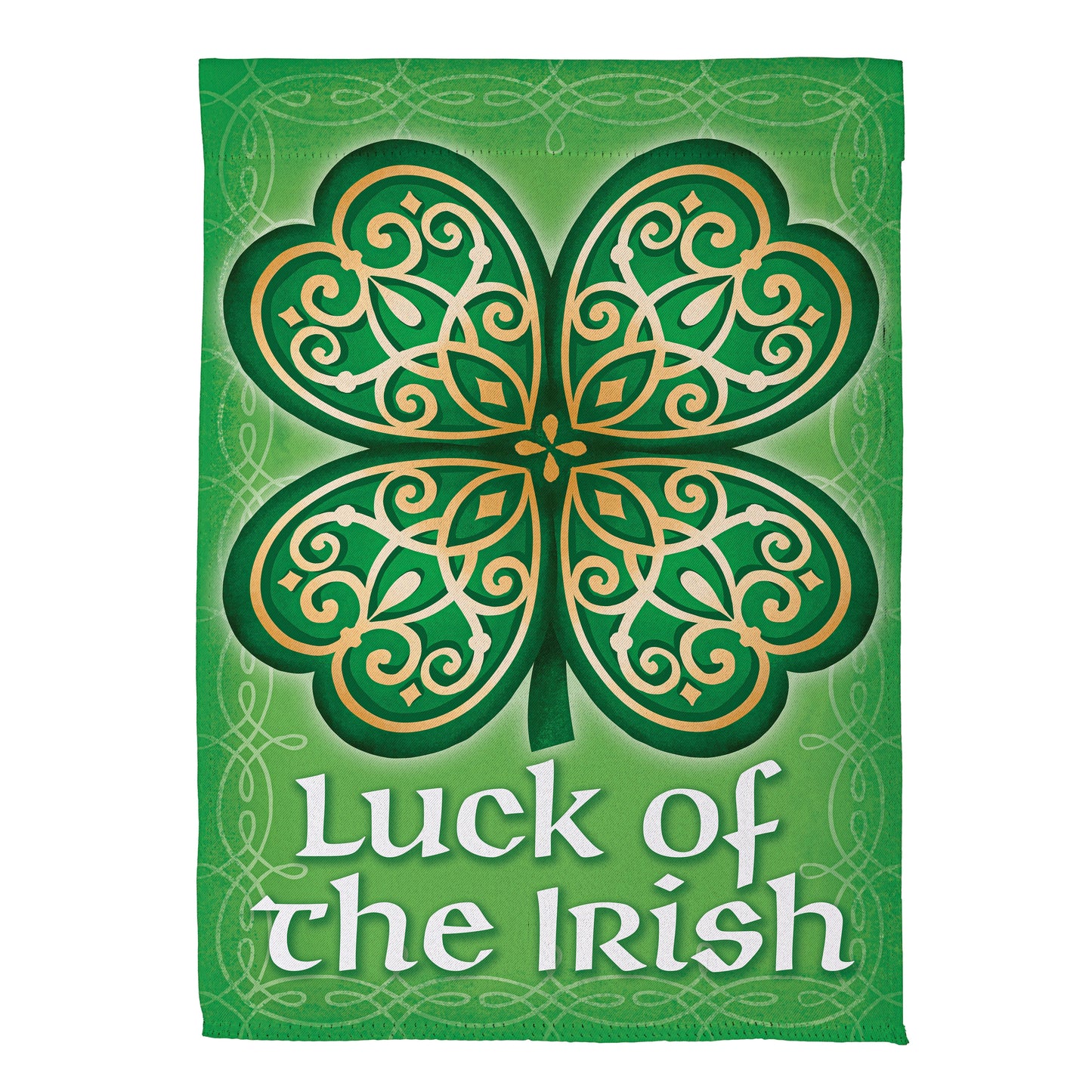 Luck Of The Irish Suede Garden Flag