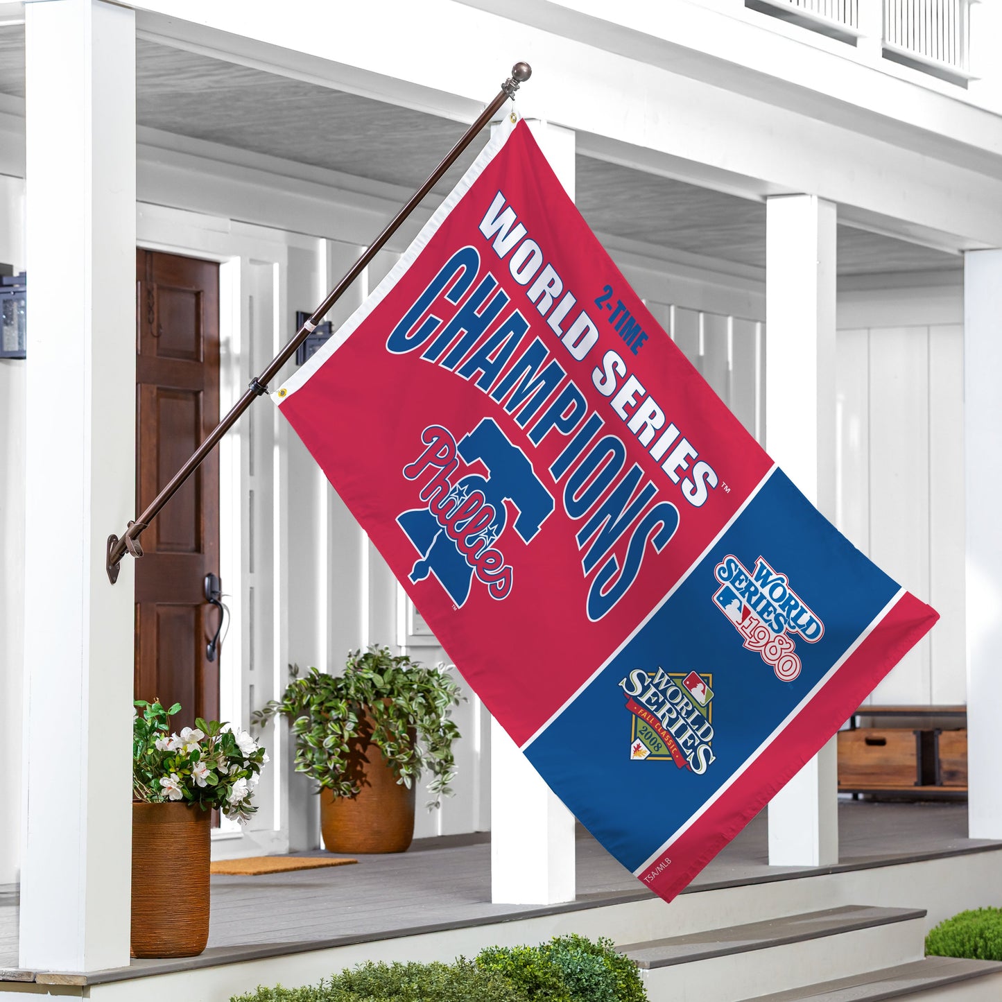 Philadelphia Phillies Single Sided Flag w/ 2 Grommets, 3'x5' Multi Win Flag