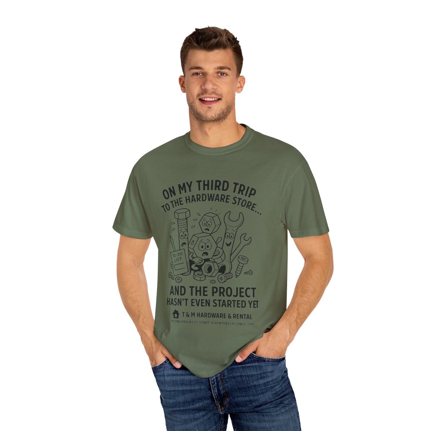 DIY Project Humor T-Shirt - Perfect Gift for Handyman, Home Improvement Lovers, Funny Gift, Casual Wear, Summer Style