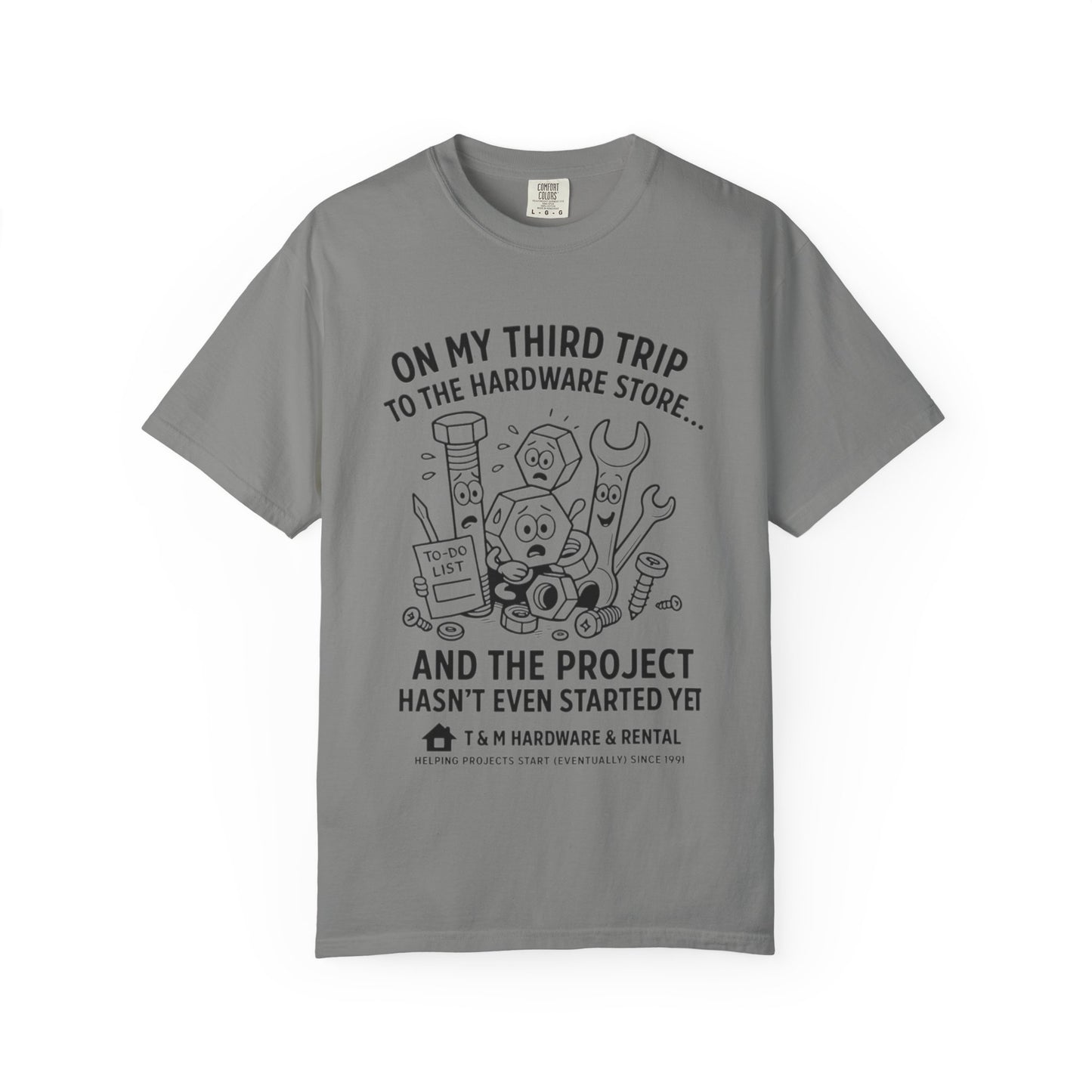 DIY Project Humor T-Shirt - Perfect Gift for Handyman, Home Improvement Lovers, Funny Gift, Casual Wear, Summer Style