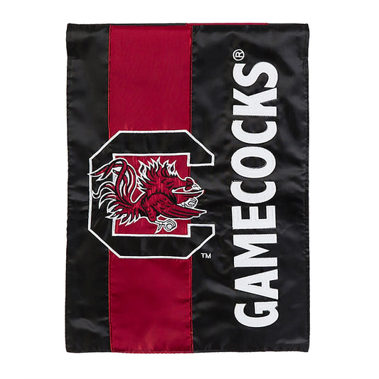 Double-Sided Embellished NCAA College Team Pride Applique House Flag, Univ of South Carolina