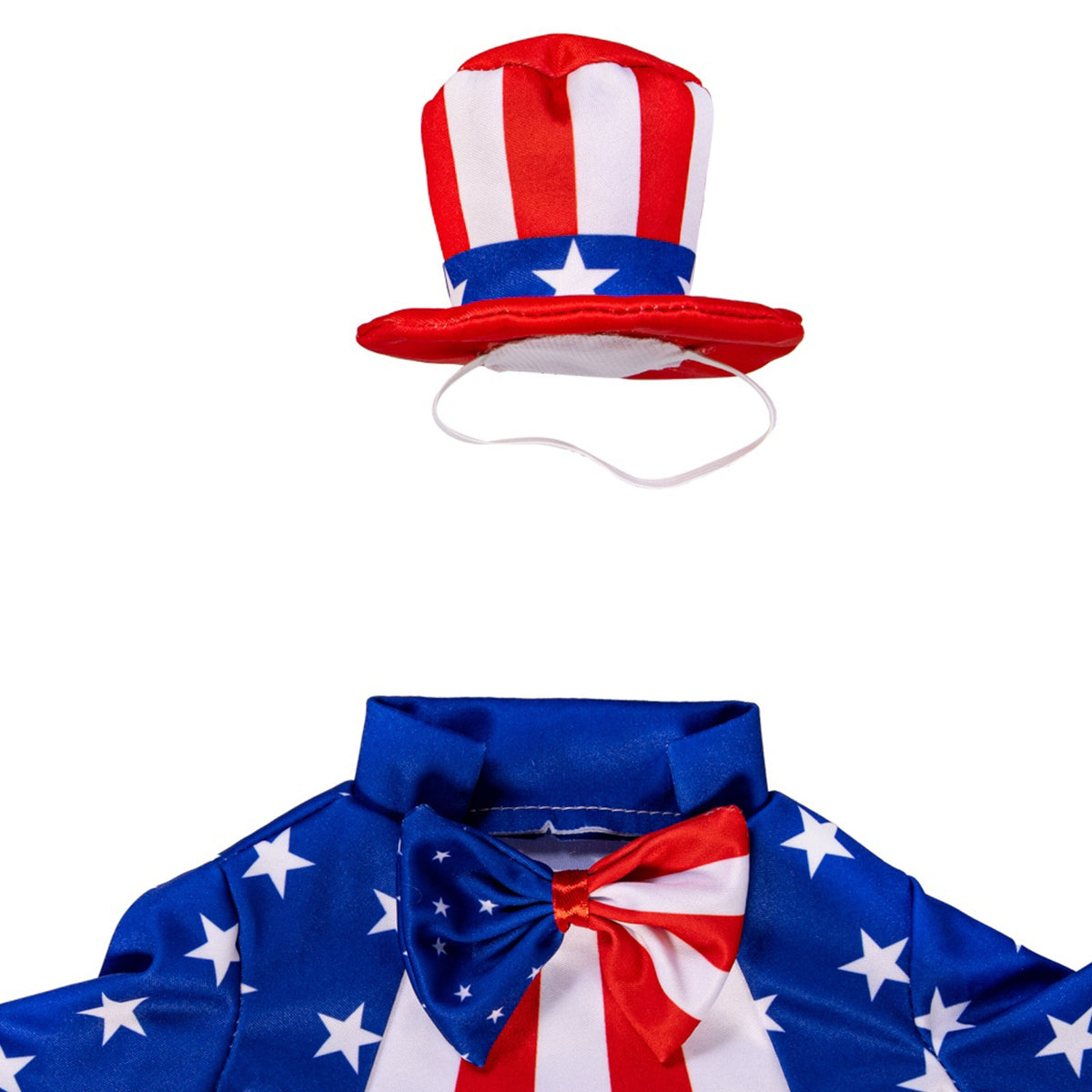 Giddy the Porch Goose Statue Patriotic Outfit, Set of 2