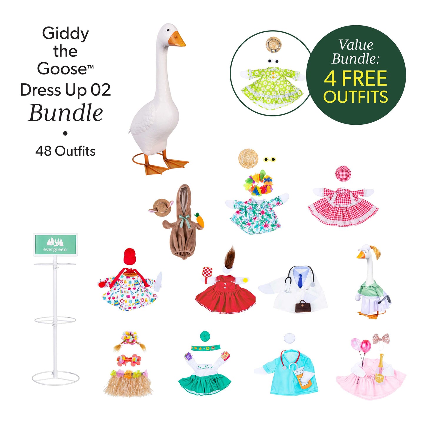 Giddy the Goose Outfit Program w Display, Occasions