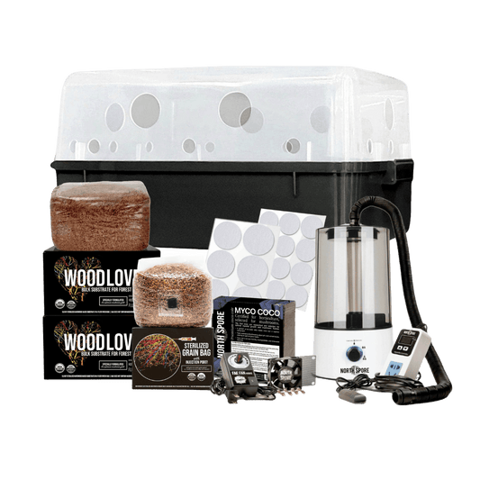 Automated 'Boomr Bin' Wood-Loving Monotub Mushroom Grow Kit
