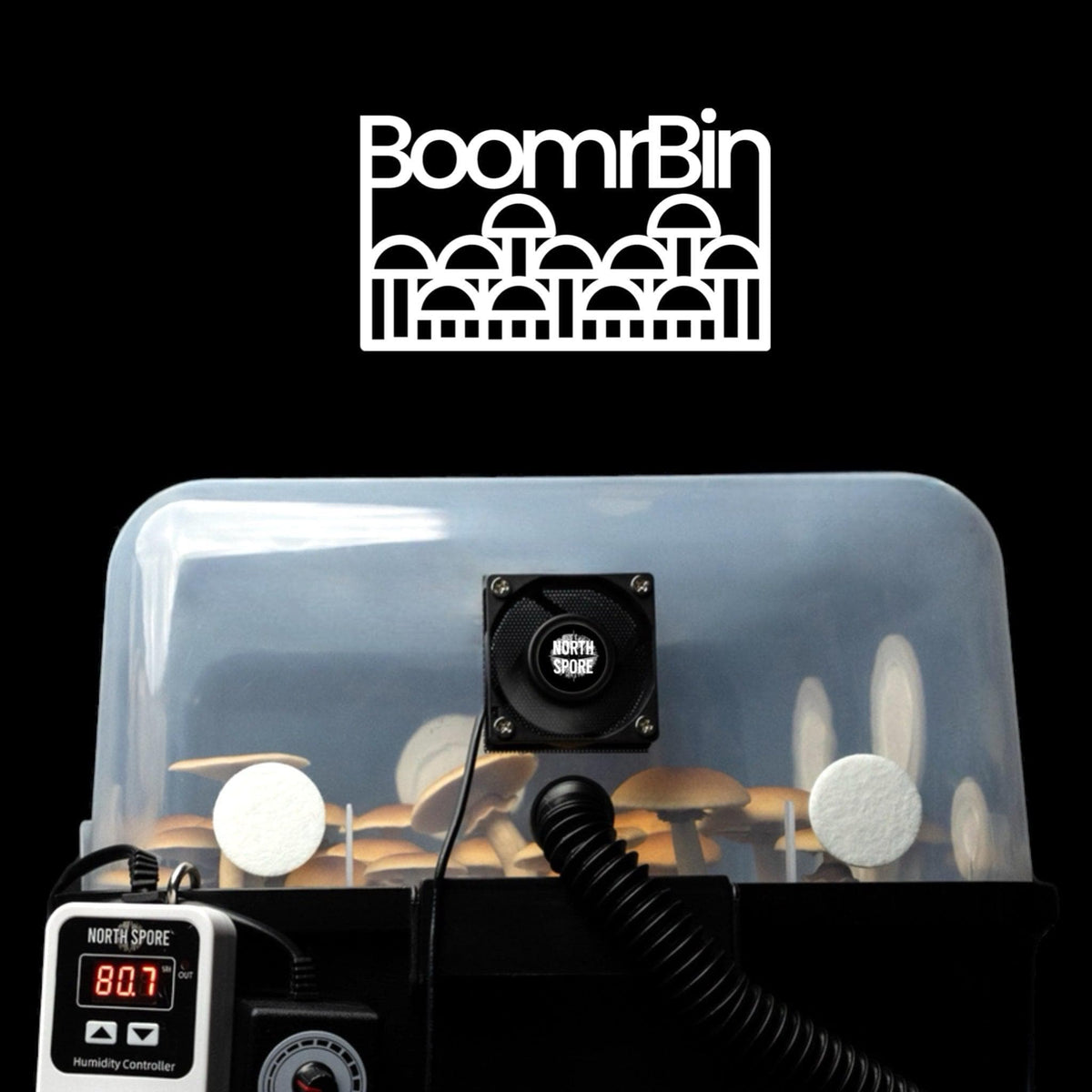 Automated 'Boomr Bin' Wood-Loving Monotub Mushroom Grow Kit