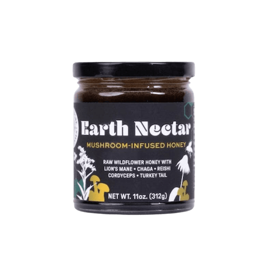Earth Nectar: Mushroom-Infused Wildflower Honey